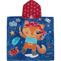 Secaneta toallas playa infantil PONCHO 60X120 ESTAMPADO FOX vista frontal