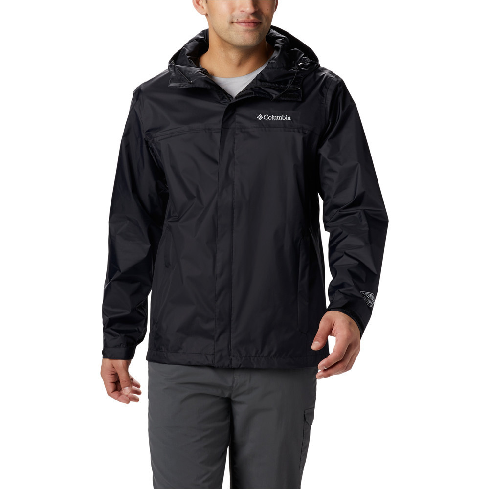 Watertight ii chaqueta impermeable hombre Negro (M)