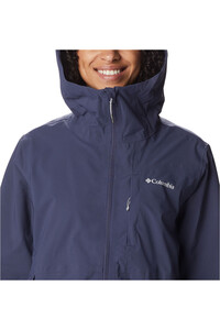 Columbia chaqueta impermeable mujer Omni-Tech Ampli-Dry Shell vista trasera