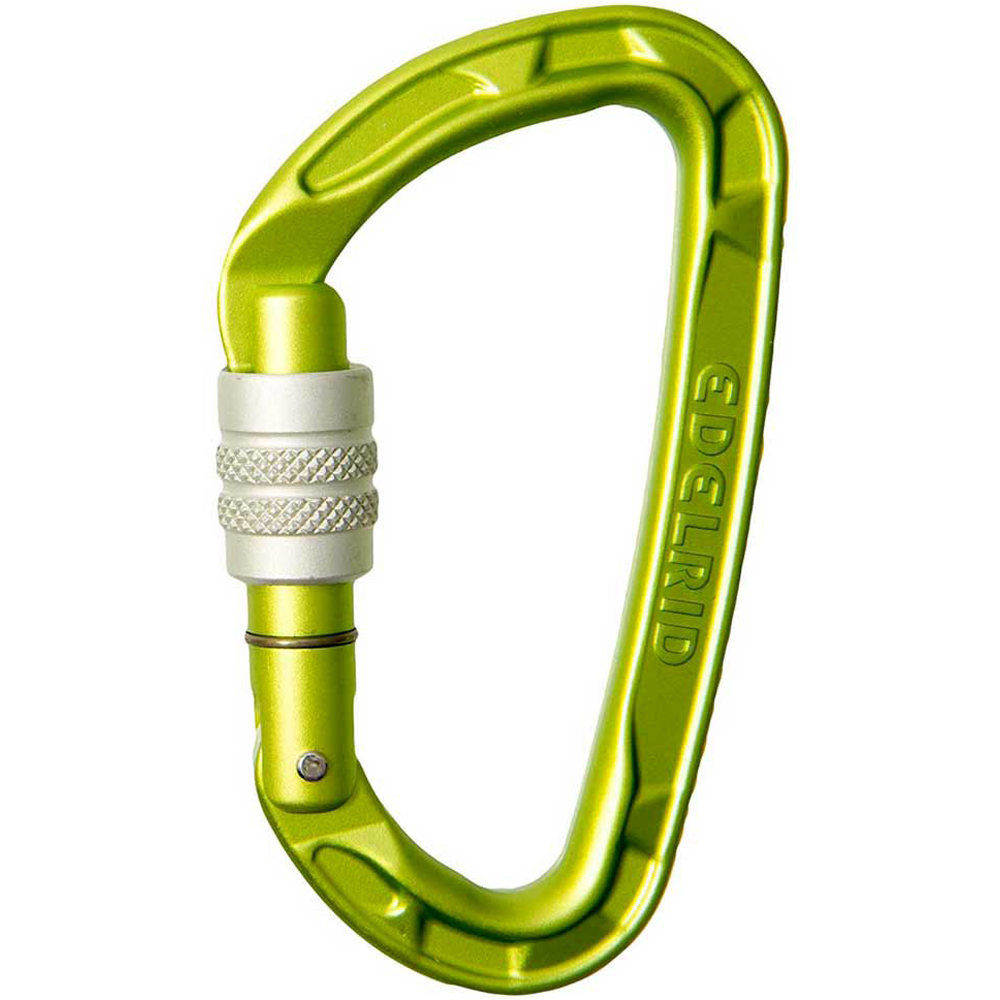 Edelrid mosquetón seguridad PURE SCREW II vista frontal