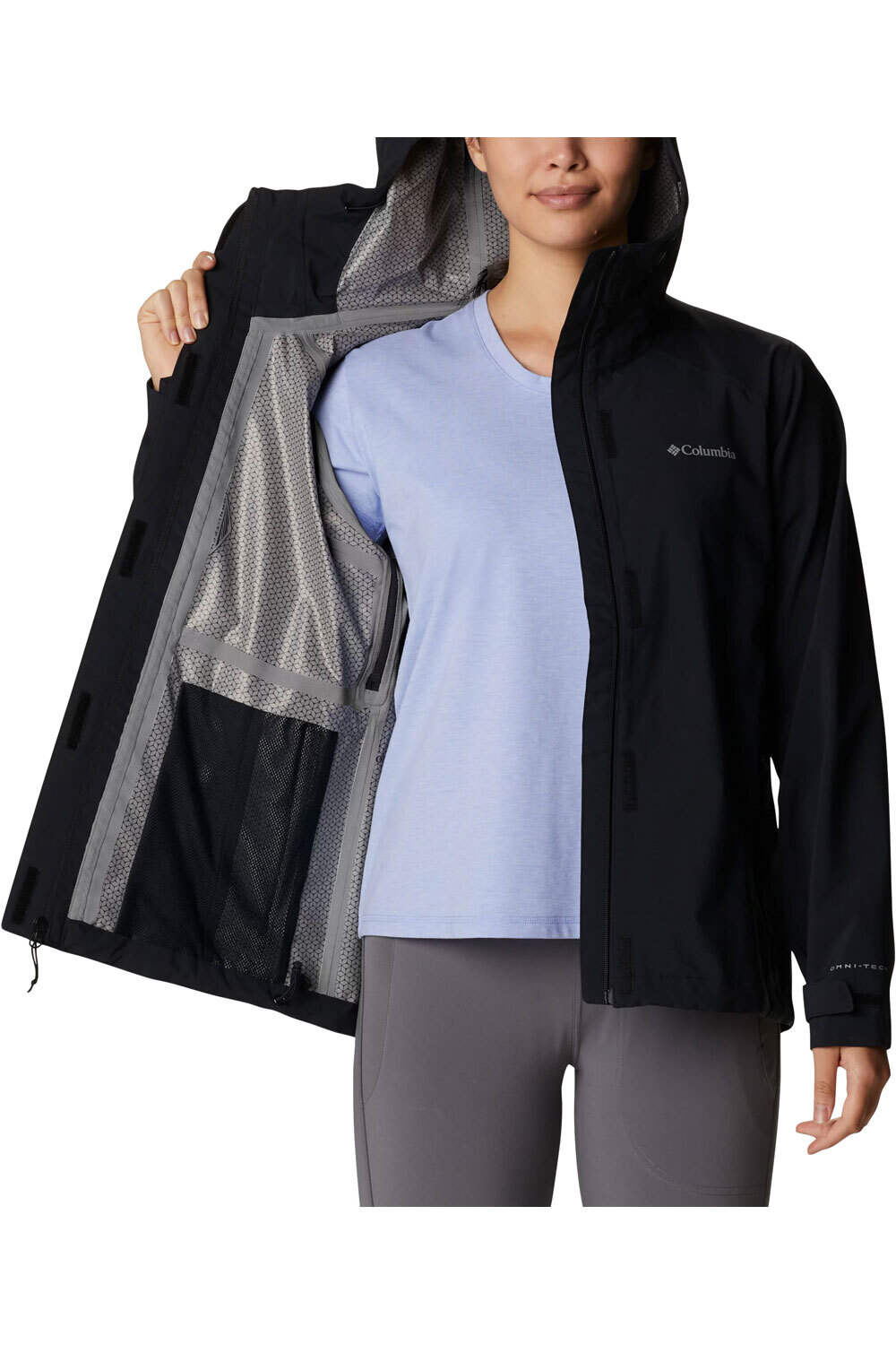 Columbia CHAQUETA TRAIL RUNNING MUJER Earth Explorer Shell vista detalle