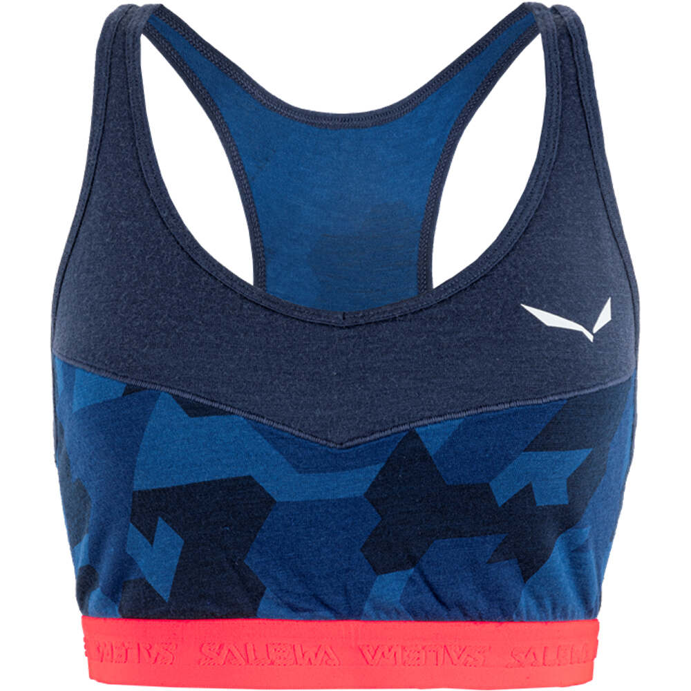 Salewa body running mujer CRISTALLO WARM AMR WSPORT TOP. vista frontal