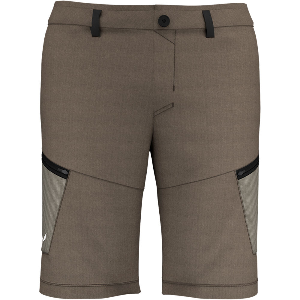 Salewa pantalón corto montaña hombre LAVAREDO HEMP M CARGO SHORTS. vista frontal