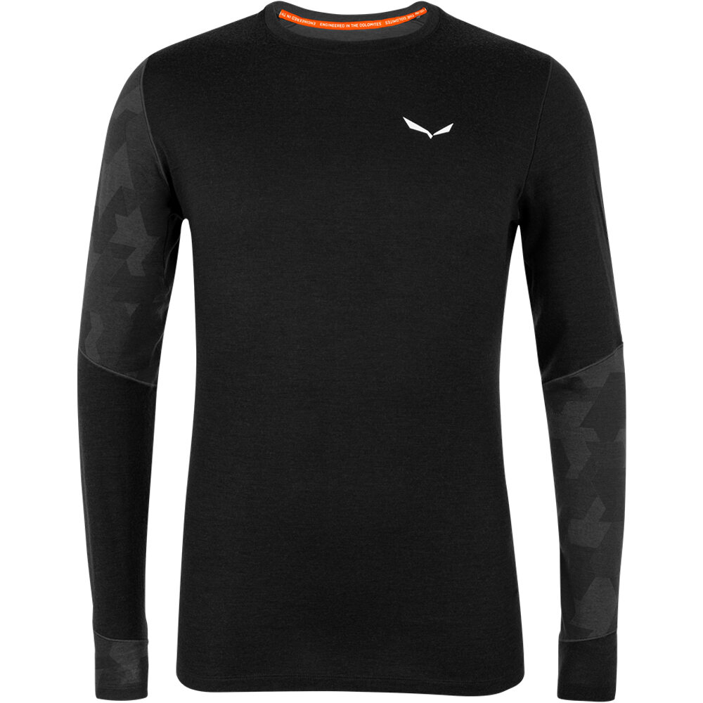 Salewa camiseta térmica manga larga hombre CRISTALLO WARM AMR M L/S TEE vista frontal