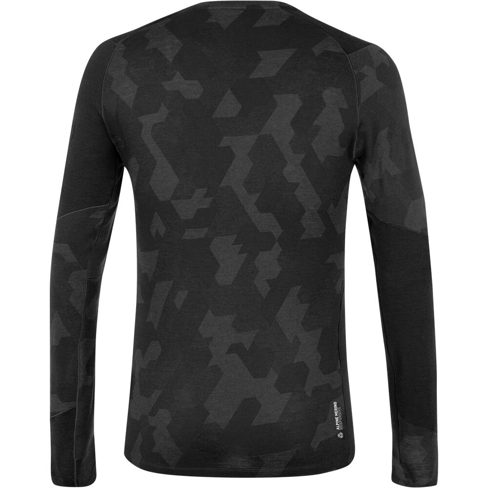 Salewa camiseta térmica manga larga hombre CRISTALLO WARM AMR M L/S TEE vista trasera