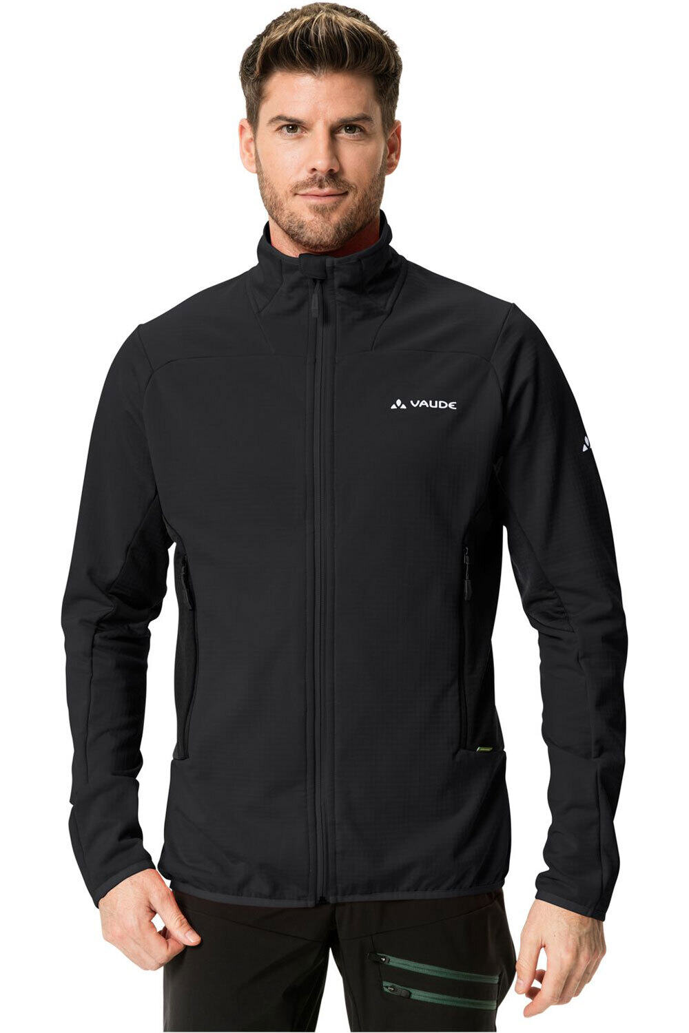 Monviso fleece fz jacket i forro polar hombre Negro (XXL)