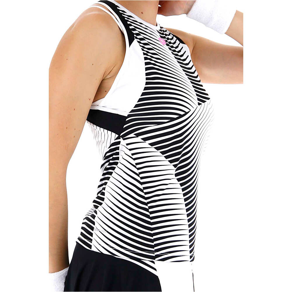 Lotto camiseta tenis manga corta mujer TOP TEN W II TANK PRT PL vista detalle