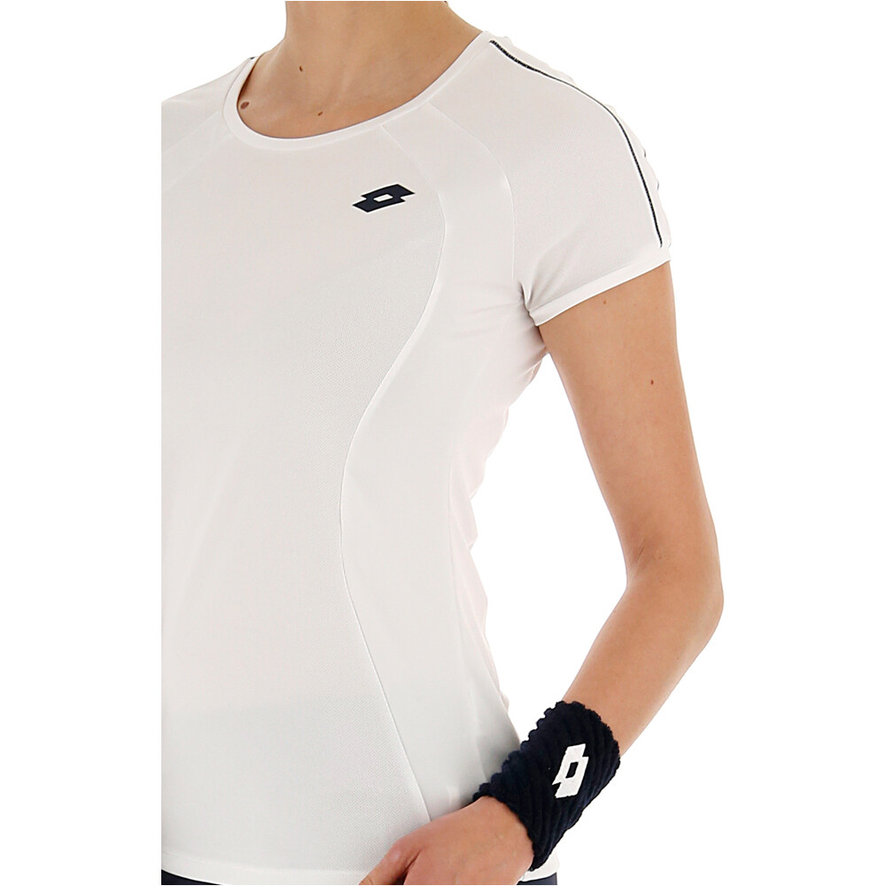 Lotto camiseta tenis manga corta mujer SQUADRA W TEE PL vista detalle