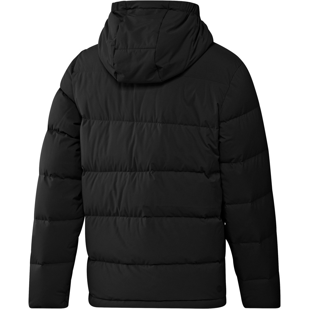 adidas chaquetas hombre Helionic Down con capucha vista trasera