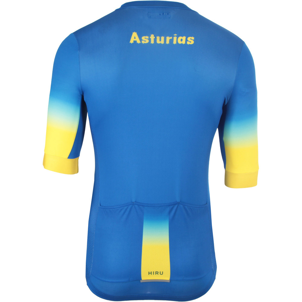 Hiru maillot manga corta hombre M CORE JERSEY ASTURIAS vista trasera