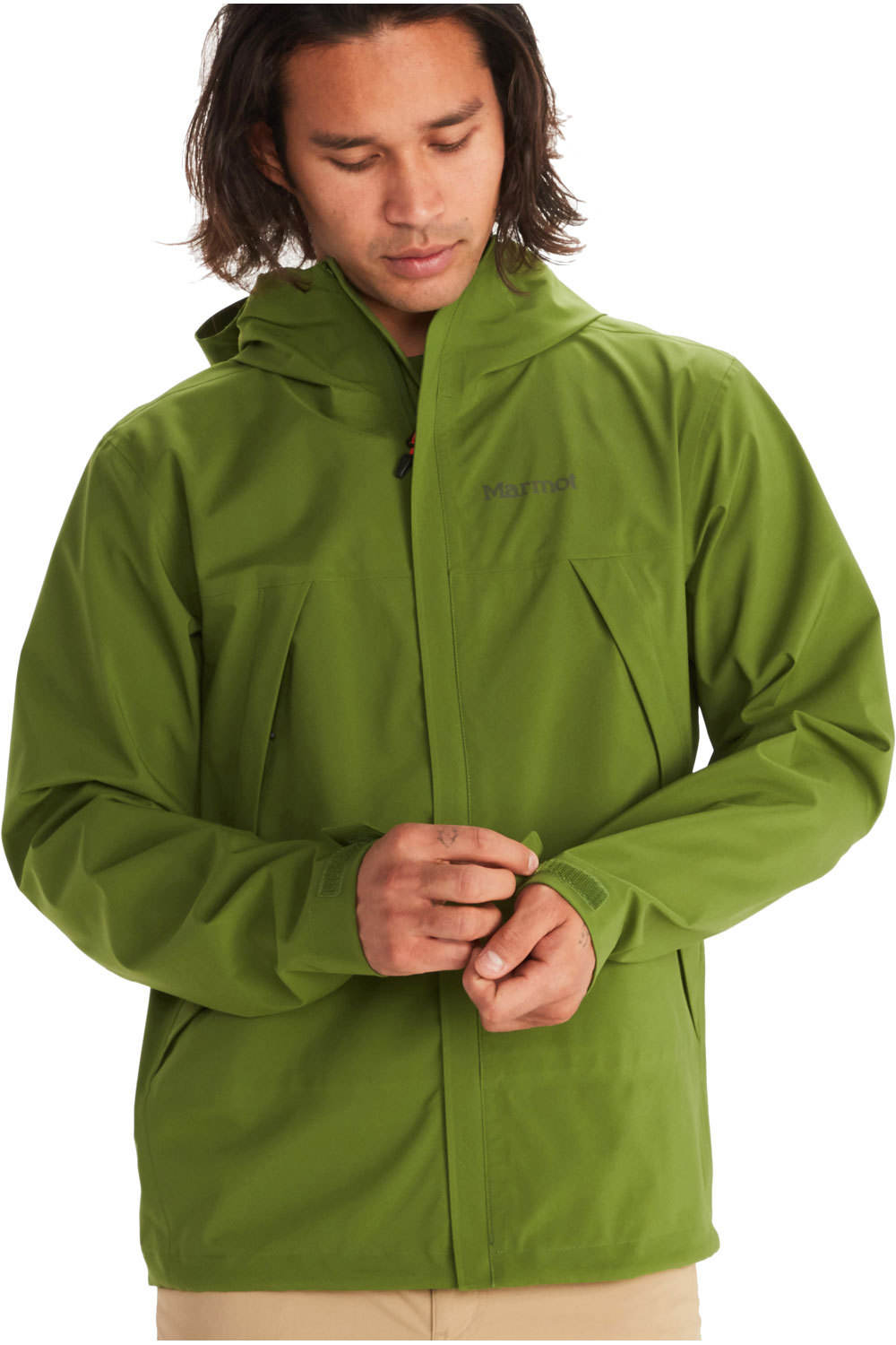 Precip eco pro jacket chaqueta impermeable hombre Verde (XL)