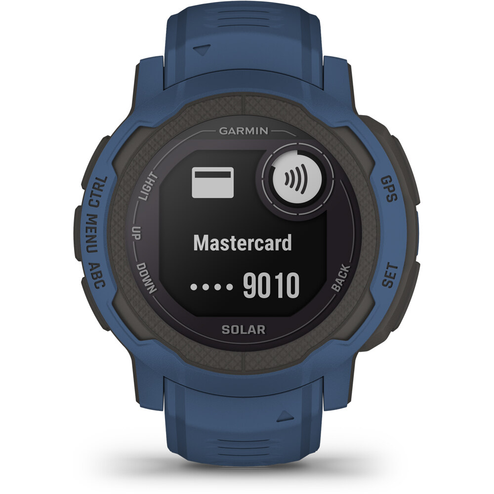 Garmin pulsómetros con gps Instinct 2 Solar - Azul 05