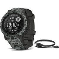 Garmin pulsómetros con gps Instinct 2 - Camo Negro vista frontal