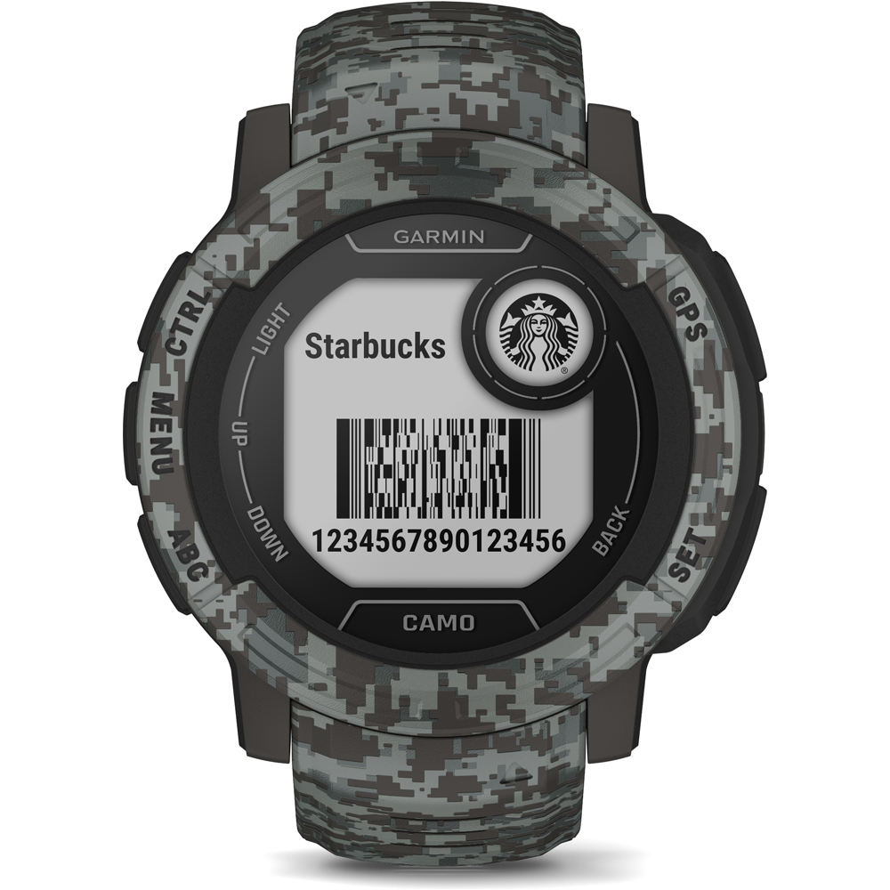 Garmin pulsómetros con gps Instinct 2 - Camo Negro 06