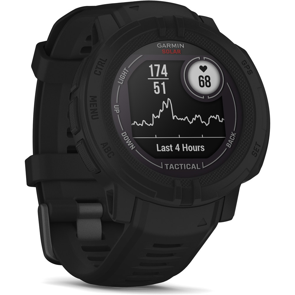 Garmin pulsómetros con gps Instinct 2 Solar - Tactical Negro 04