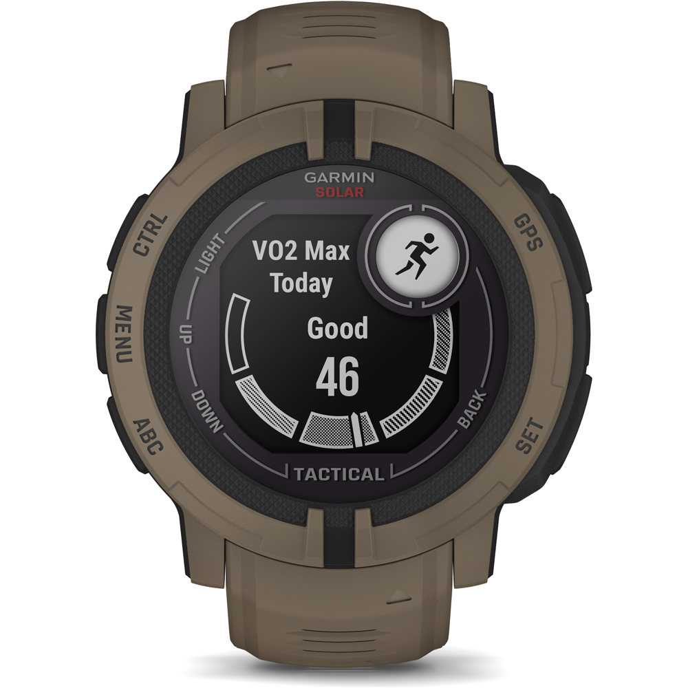 Garmin pulsómetros con gps Instinct 2 Solar - Tactical Coyote Tan 04