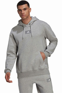 adidas sudadera hombre Essentials FeelVivid Cotton Fleece Drop Shoulder (con capucha) vista frontal