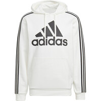 adidas sudadera hombre Essentials Fleece Logo 3 bandas (con capucha) vista frontal