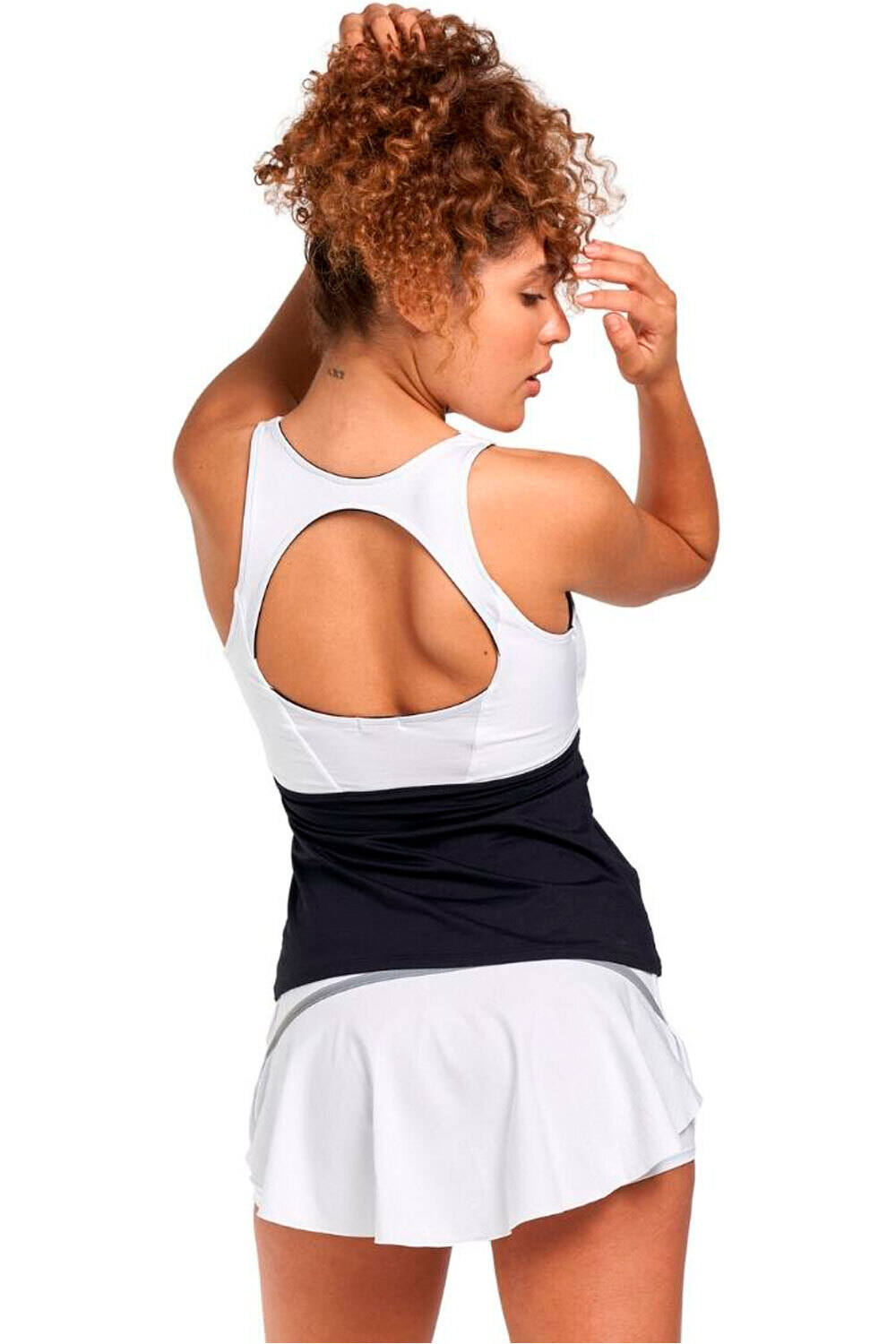Neon camiseta tenis manga corta mujer JIMENA DAY vista trasera