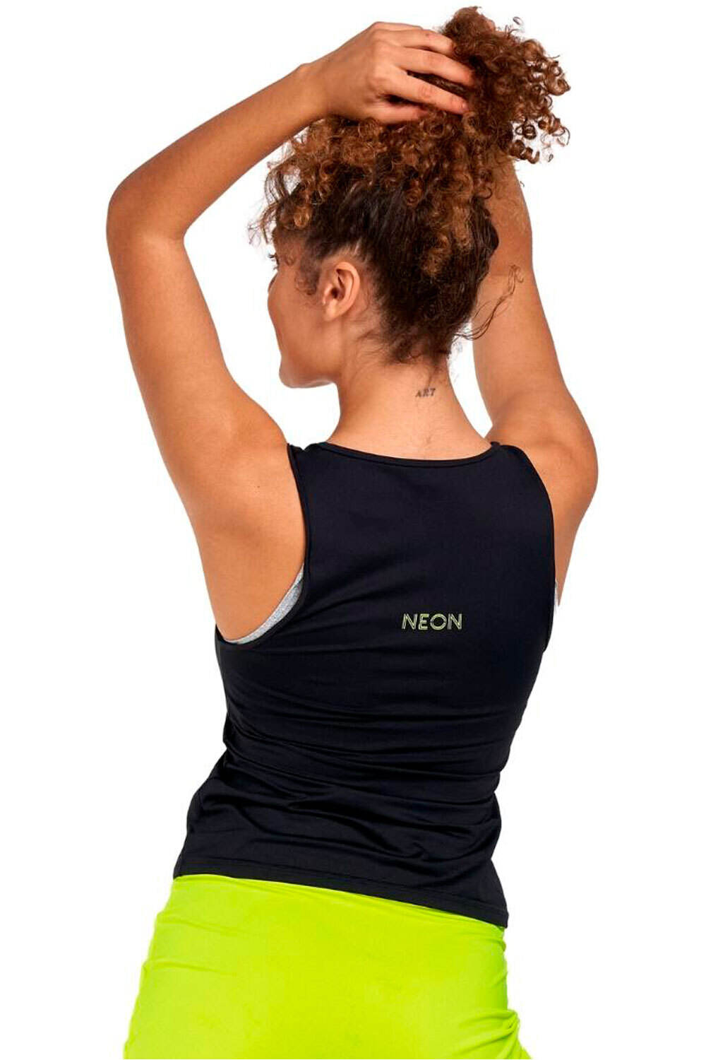 Neon camiseta tenis manga corta mujer BRENDA DAY vista trasera