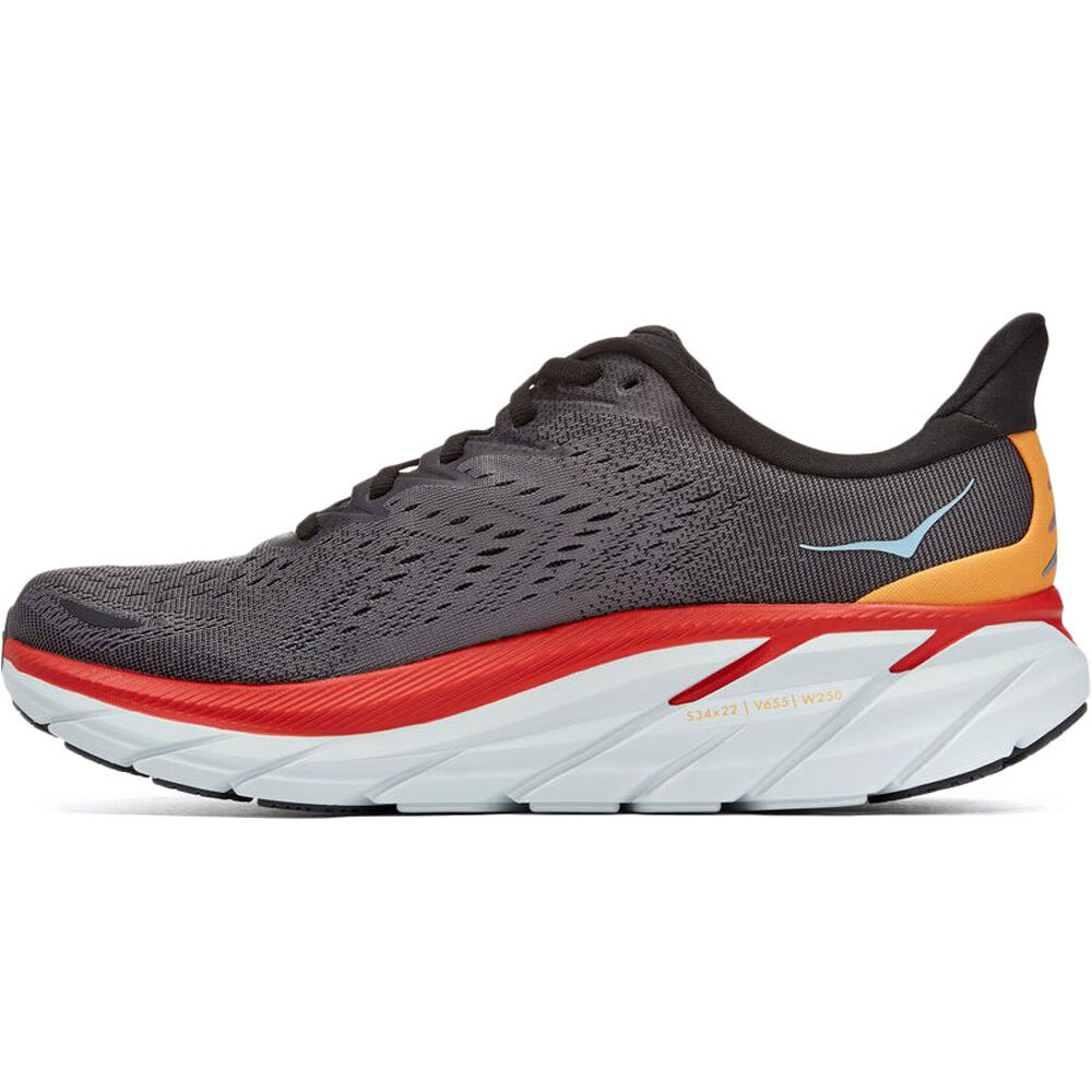 Hoka zapatilla running hombre CLIFTON 8 lateral interior