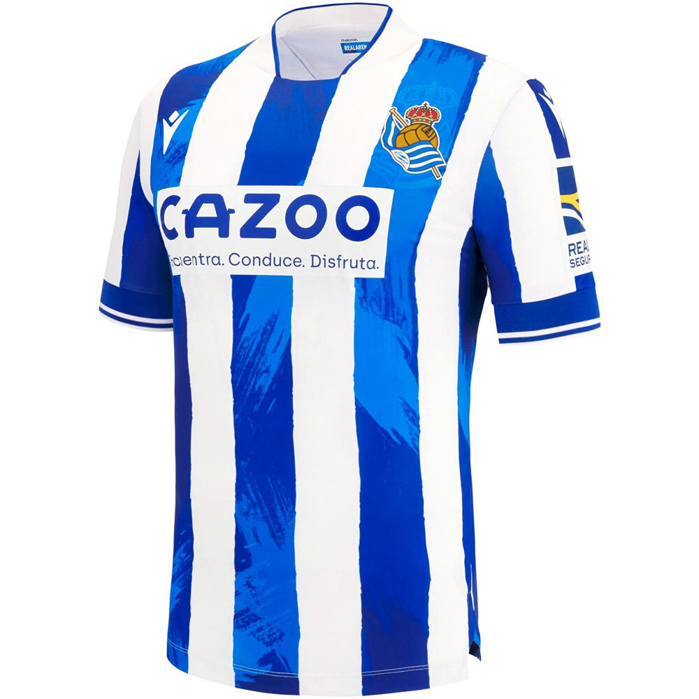 Real Sociedad camiseta de fútbol oficiales niño CAMISETA INFANTIL REAL SOCIEDAD PRIMERA EQUIPACION 2022/2023 vista frontal
