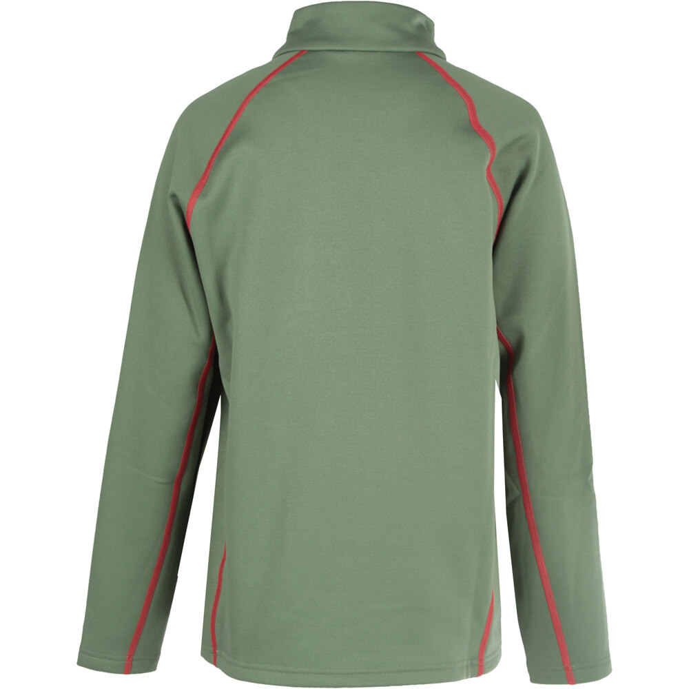 Ternua Sudaderas Montaña Hombre ZATLE 1/2 ZIP vista trasera