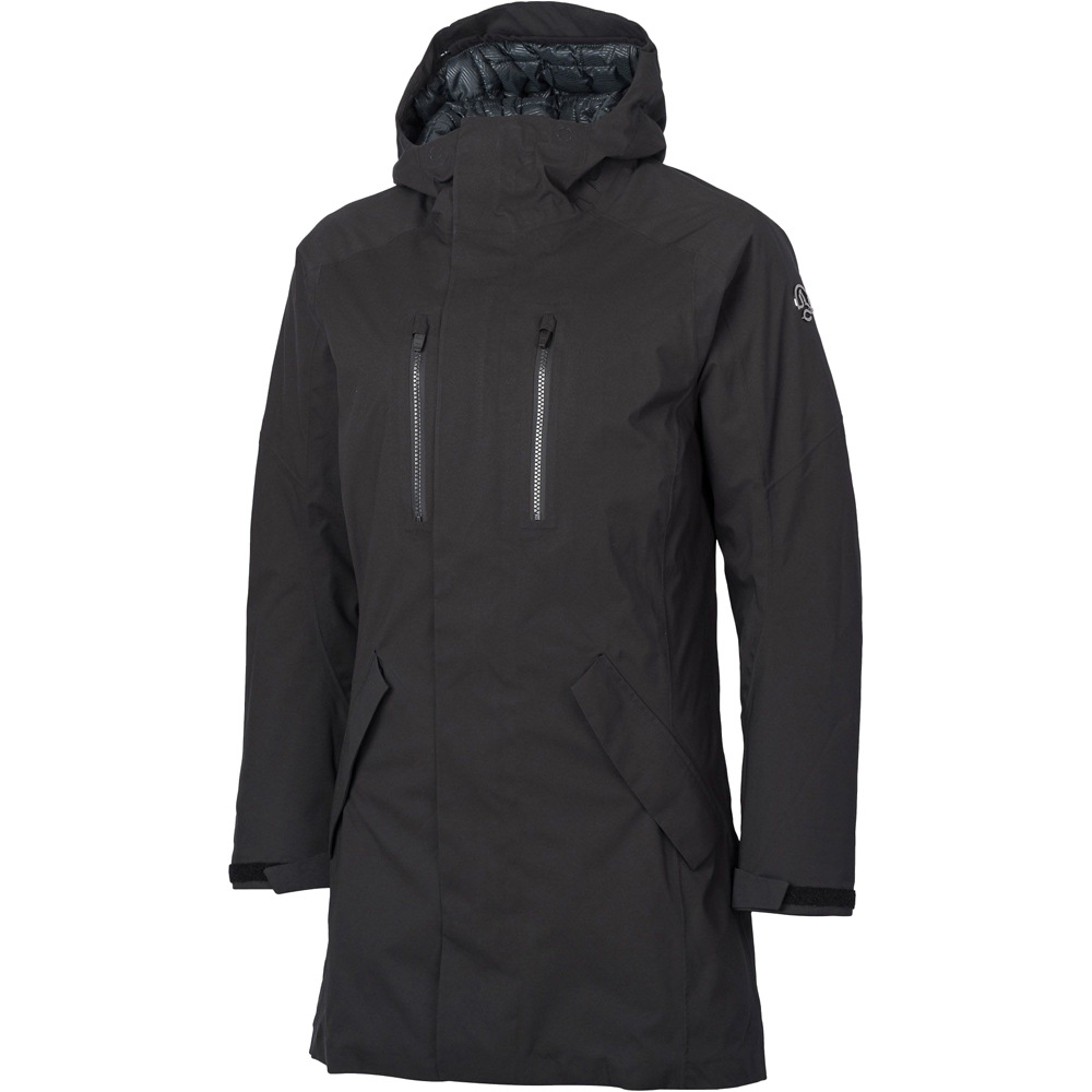 Craddle 20 chaqueta impermeable mujer Negro (M)