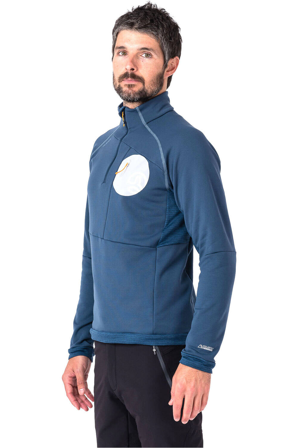 Ternua forro polar hombre KRATER 1/2 ZIP vista trasera