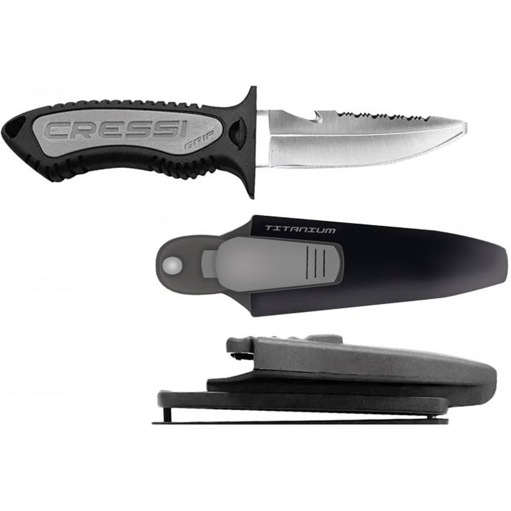 Cressi Sub cuchillo grip punta plana