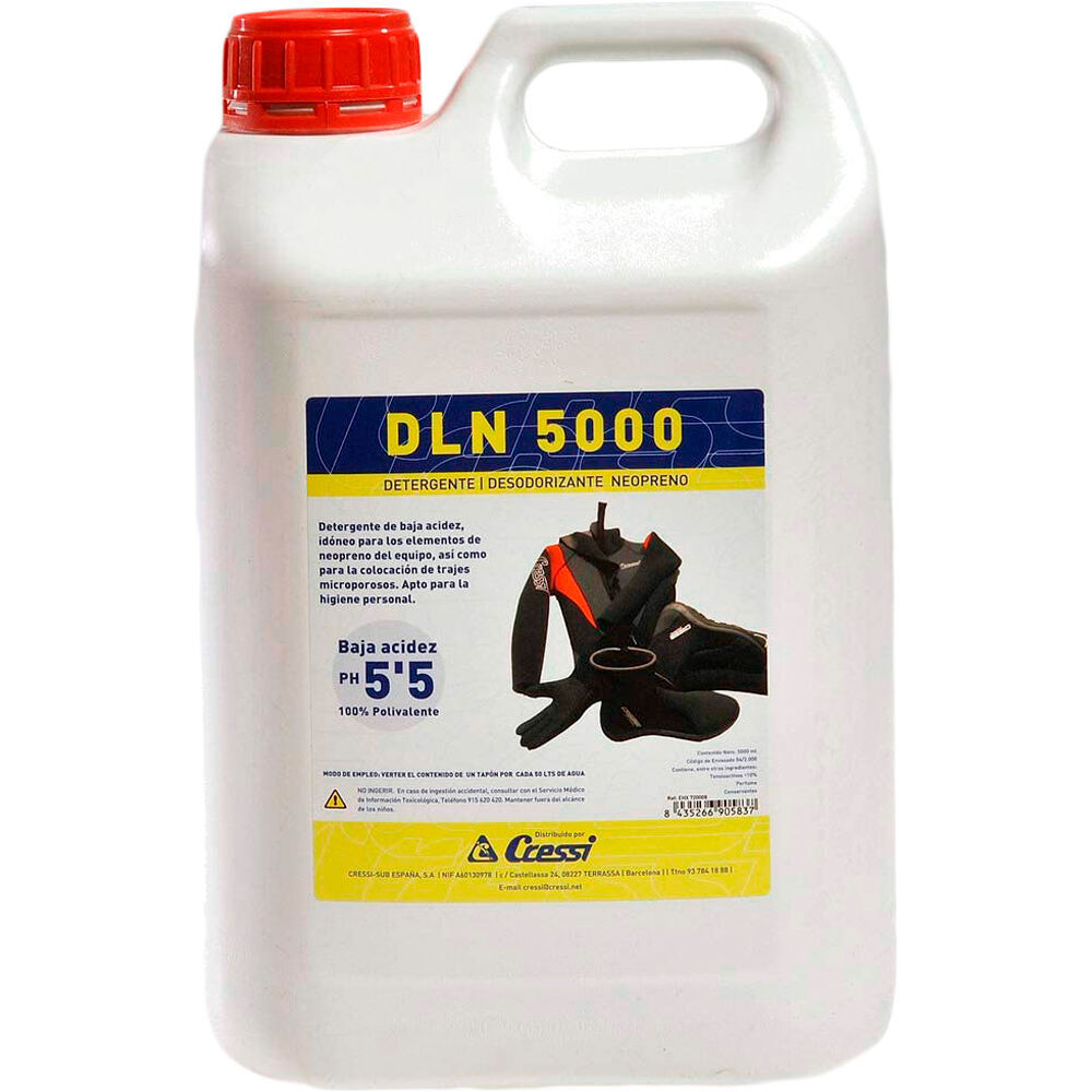 Cressi Sub dln5000 detergente limpieza neopreno 5l