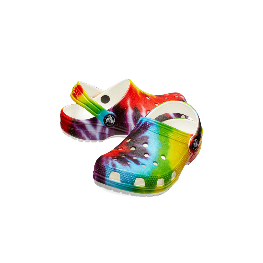 Crocs zueco niño CLASSIC TIEDYE GRAPHIC CLOG lateral interior