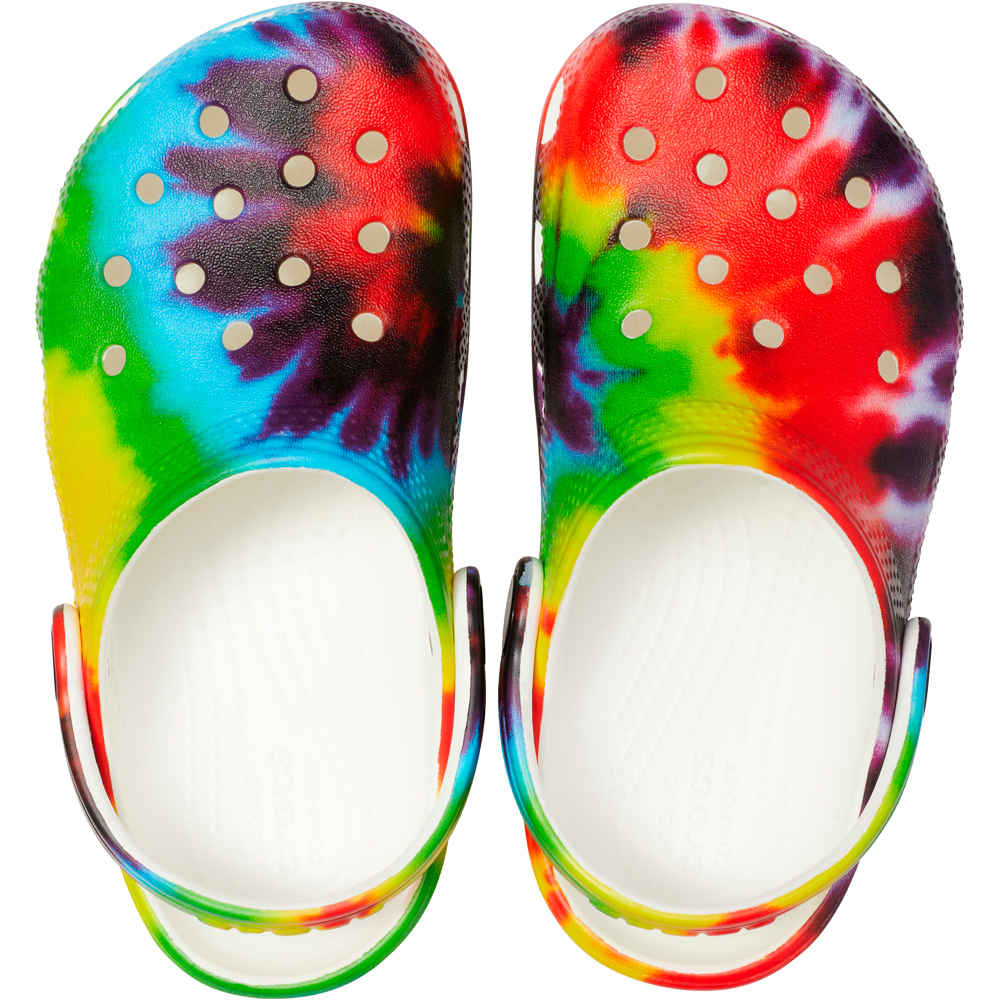 Crocs zueco niño CLASSIC TIEDYE GRAPHIC CLOG puntera