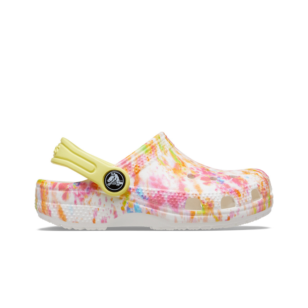 Crocs zueco niño Classic TieDye Graphic Clog T lateral exterior