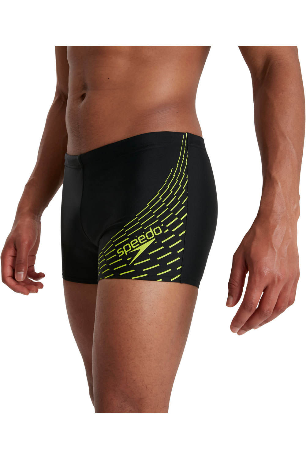 Medley logo aquashort bañador natación hombre Negro (30)