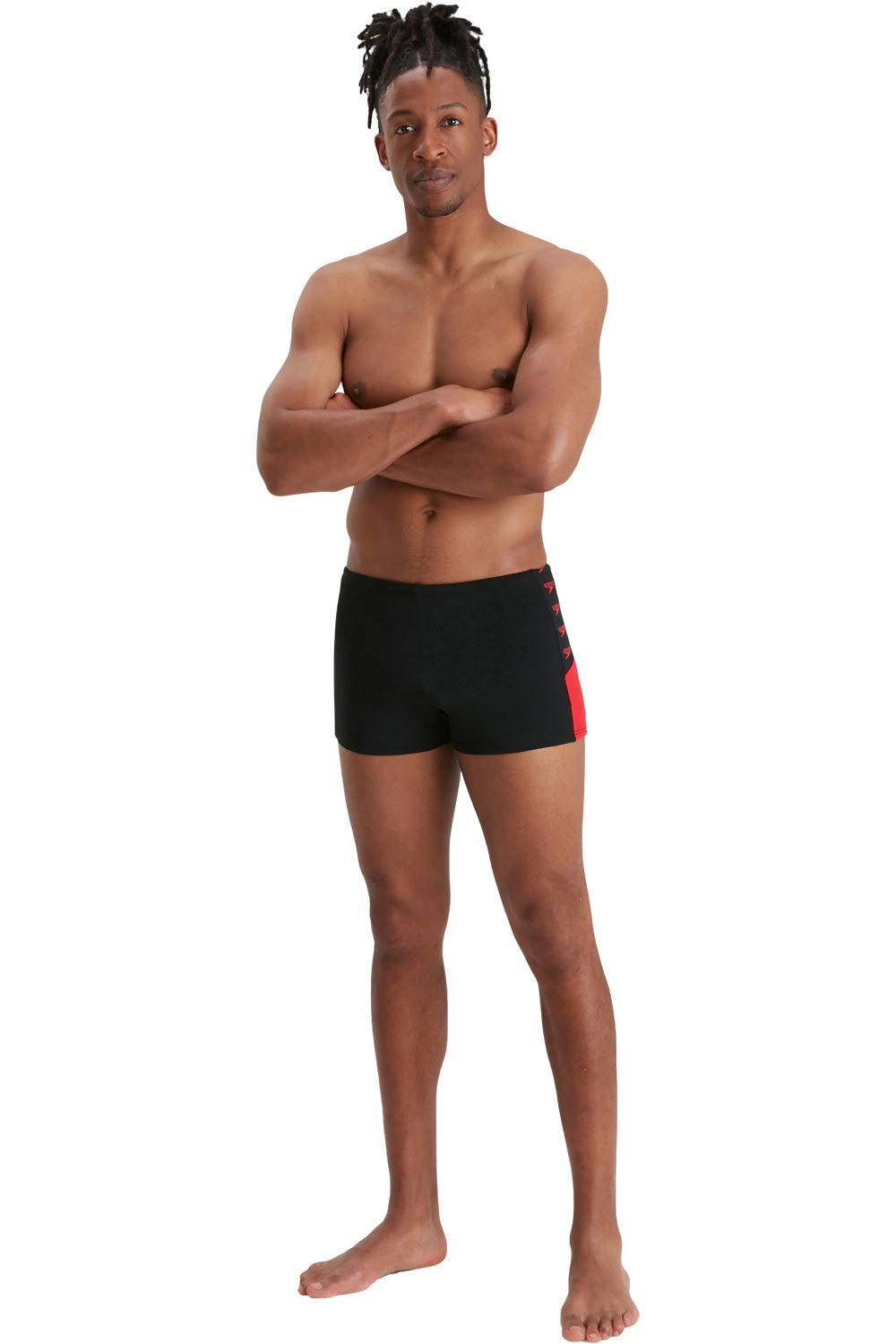Boom logo splice aquashort bañador natación hombre Negro (30)