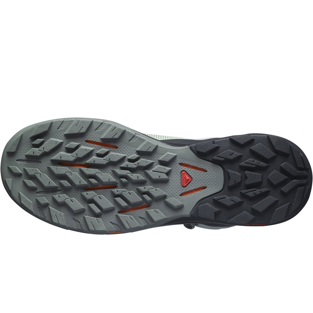 Salomon bota trekking mujer OUTpulse Mid GTX vista trasera