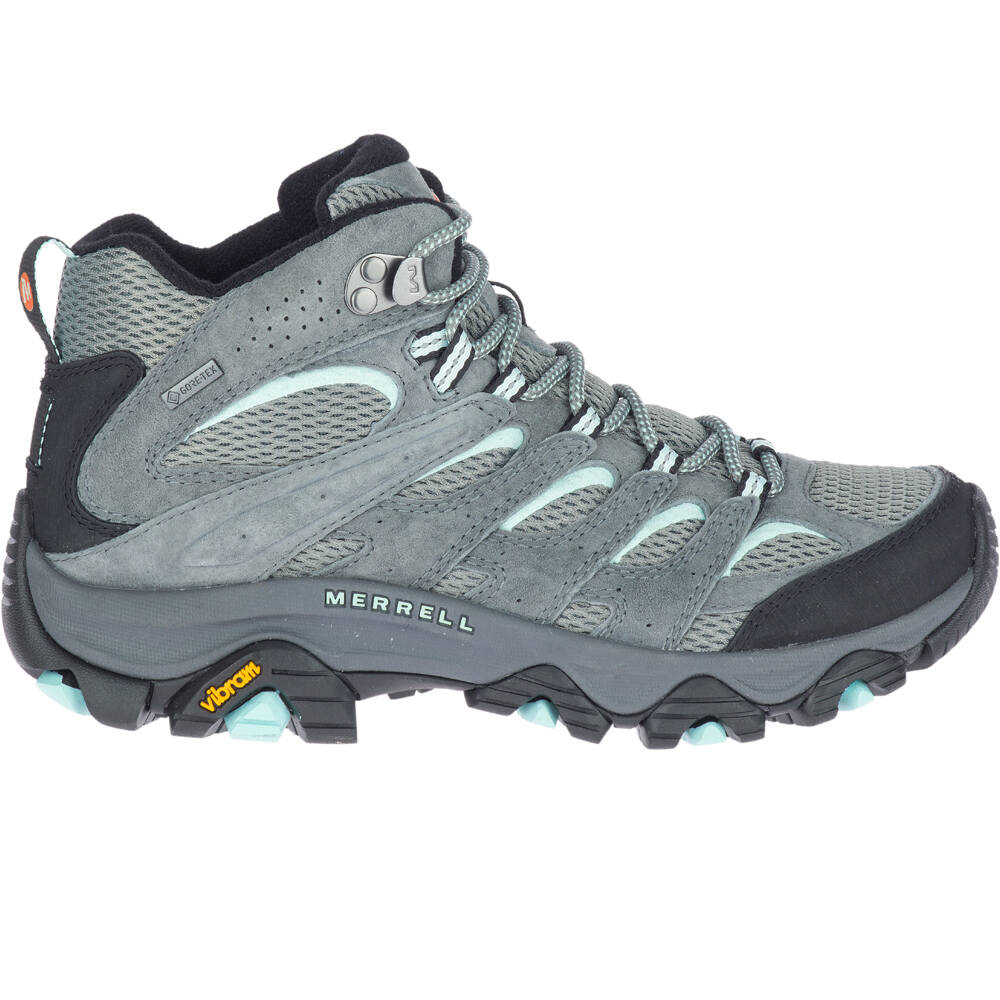 Moab 3 mid gore-tex bota trekking mujer Gris (37,5)