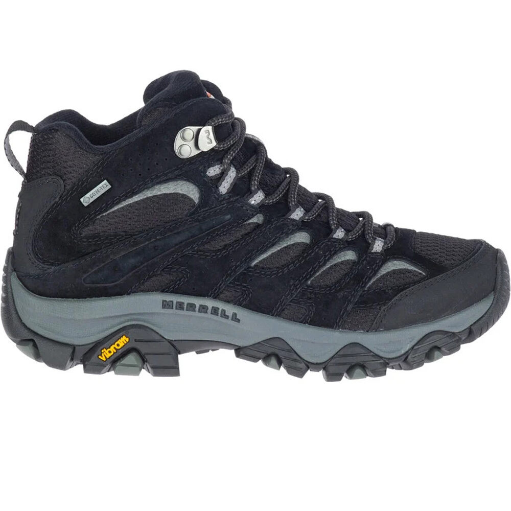 Moab 3 mid gore-tex bota trekking mujer Negro (36)
