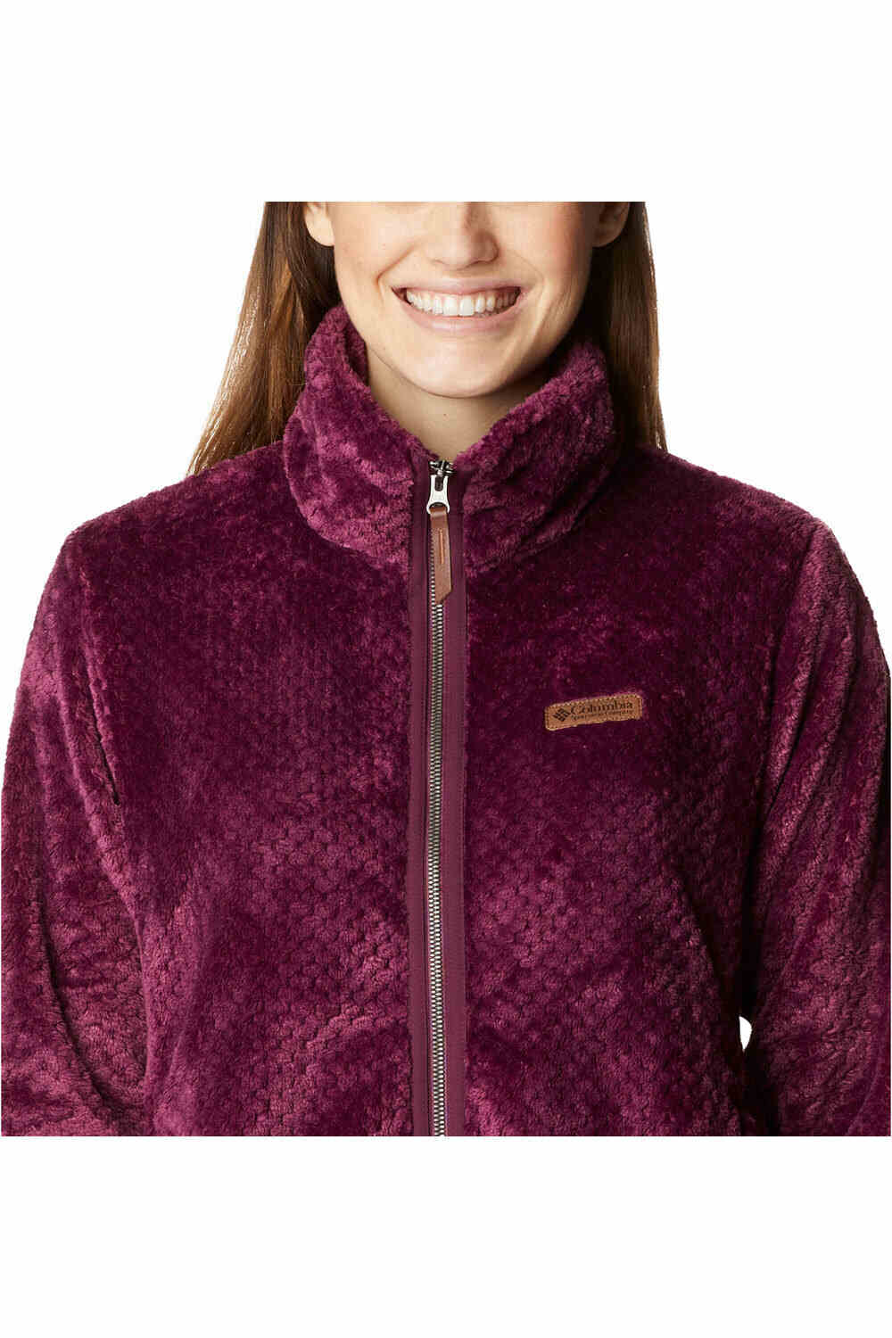 Columbia forro polar mujer FIRE SIDE II SHERPA FZ vista trasera