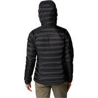 Columbia chaqueta outdoor mujer PEBBLE PEAK DOWN HOODED JACKET vista trasera