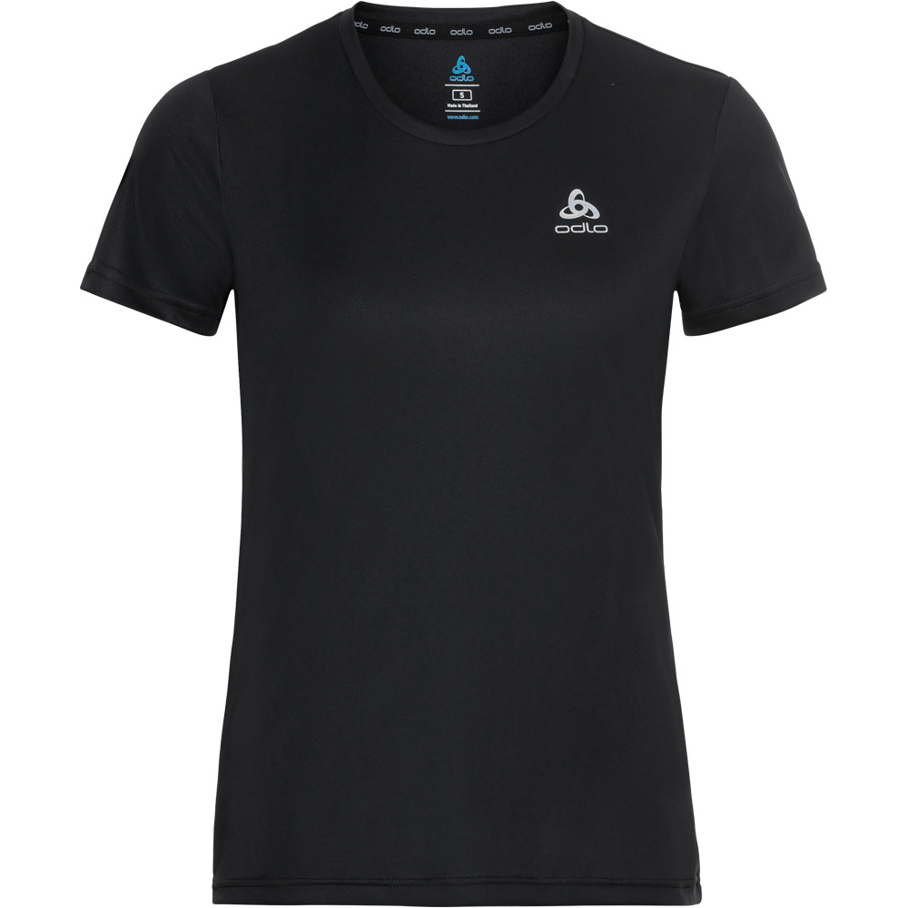 Essential flyer camiseta entrenamiento manga corta mujer Negro (XL)