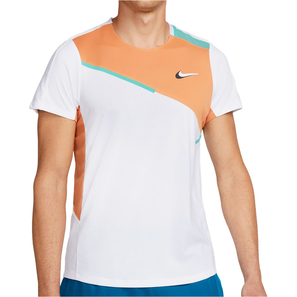 Nike camiseta tenis manga corta hombre M NKCT DRY SLAM TOP NT MB vista detalle