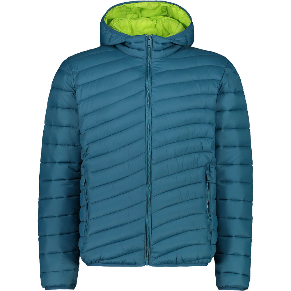 Cmp Hombre Azul Man Jacket Fix Hood Forro Polar 56