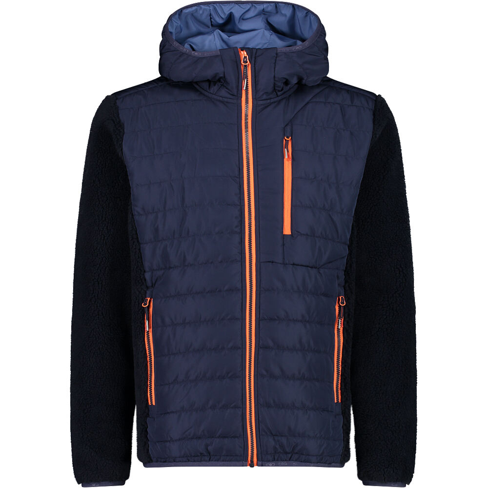 Man jacket hybrid fix hood chaqueta outdoor hombre Marino (52)