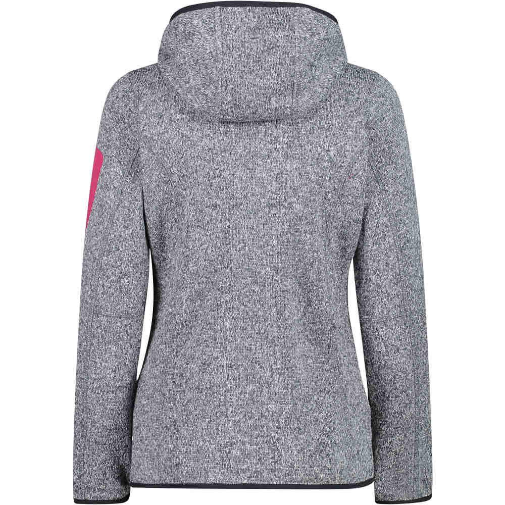 Cmp forro polar mujer WOMAN JACKET FIX HOOD vista trasera