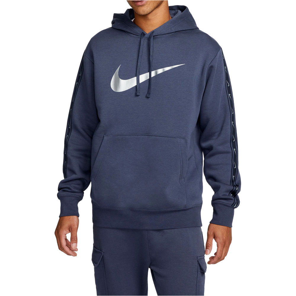 Nike sudadera hombre NSW REPEAT SW FLC PO HOOD 05