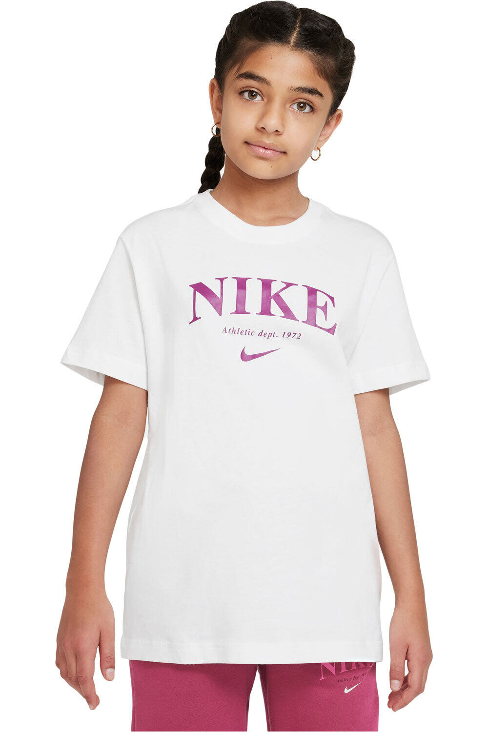 Nike camiseta manga corta niña NSW TREND BF TEE vista frontal