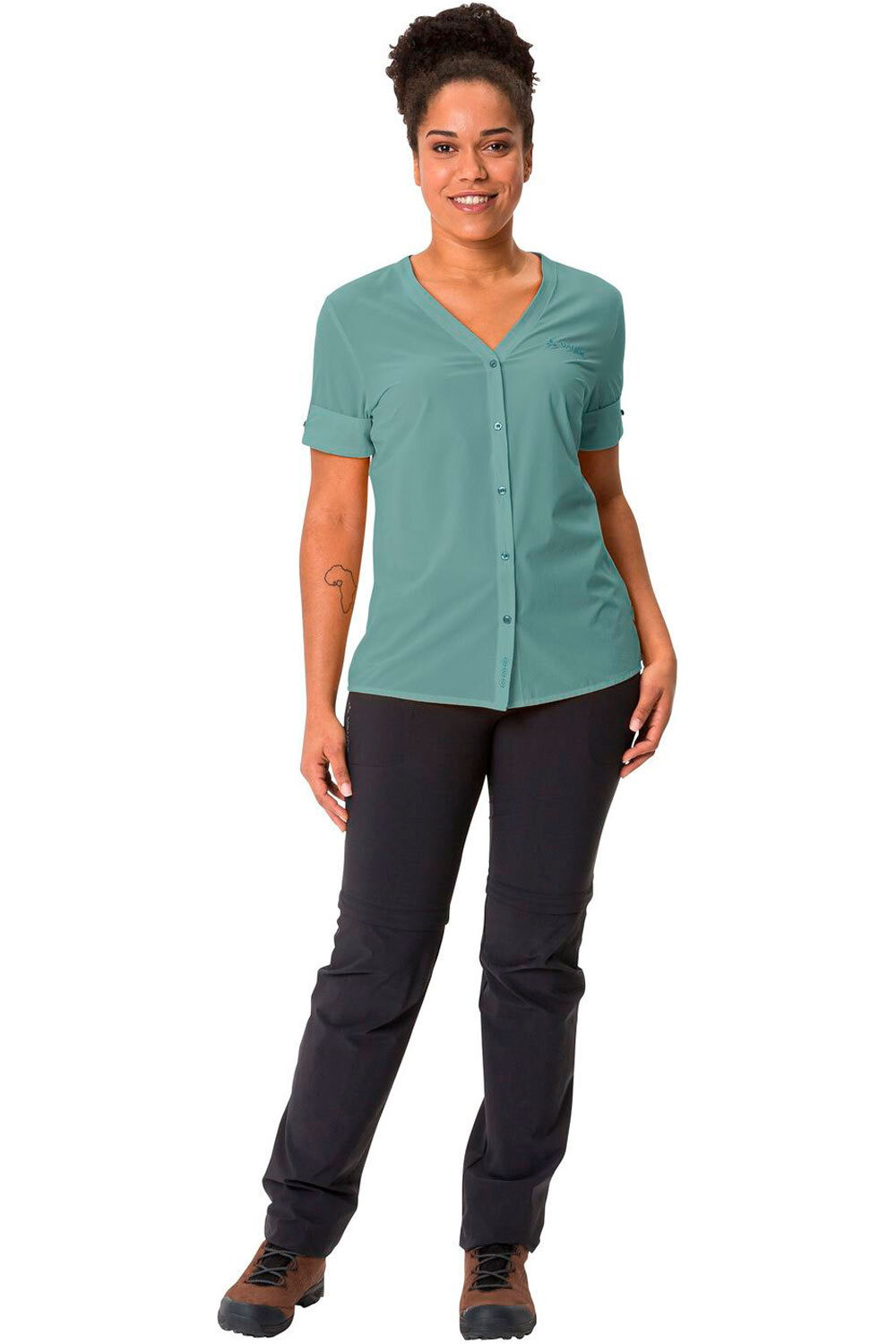 Vaude camisa montaña manga corta mujer Women  s Skomer Shirt III 04