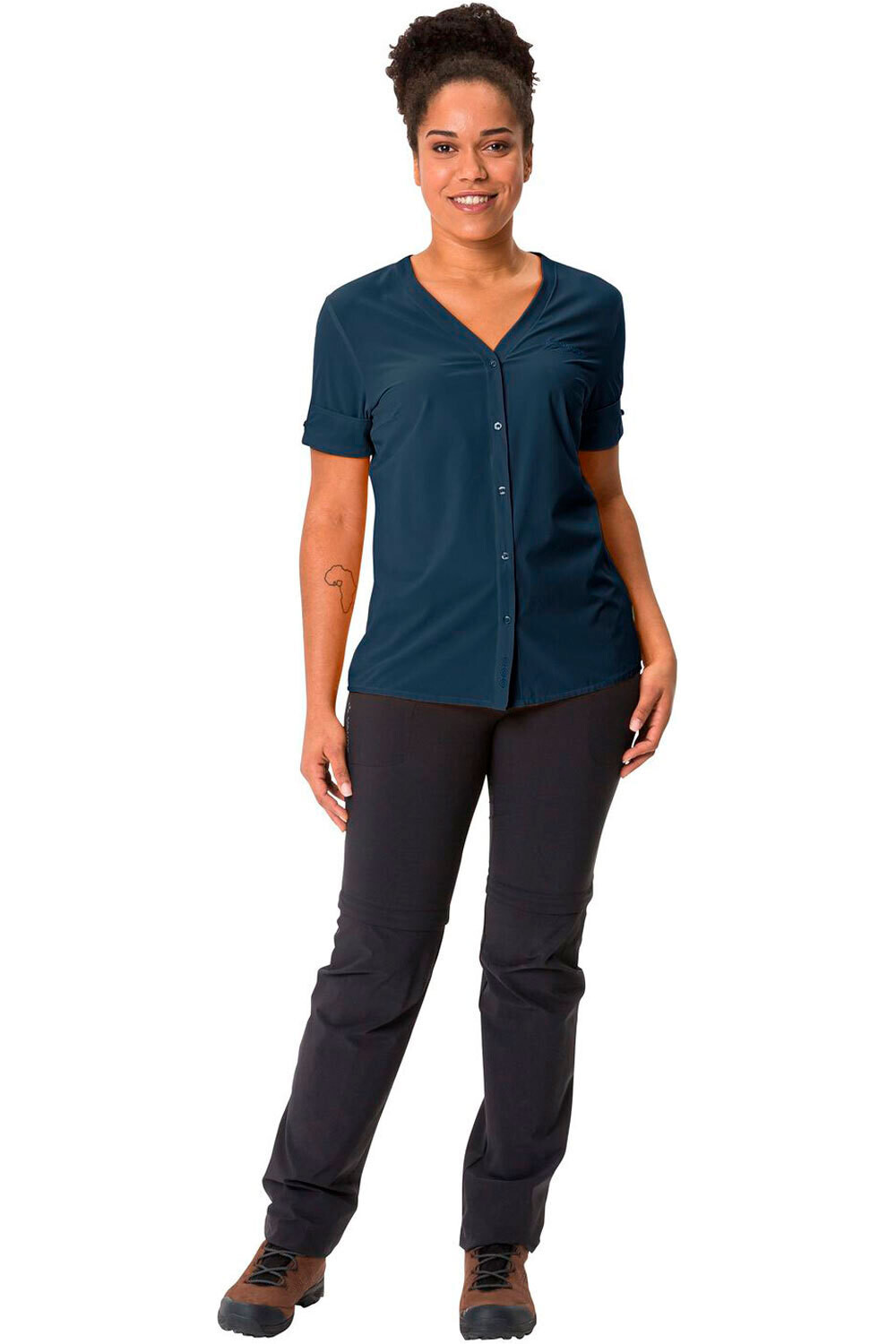 Vaude camisa montaña manga corta mujer Women  s Skomer Shirt III 04